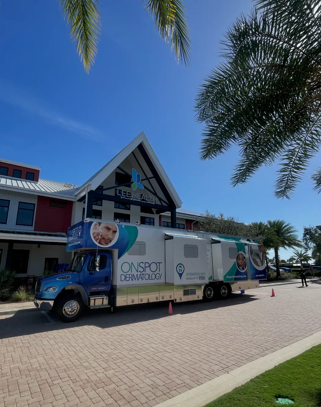 OnSpot mobile dermatology unit at Lee Health Fort Myers