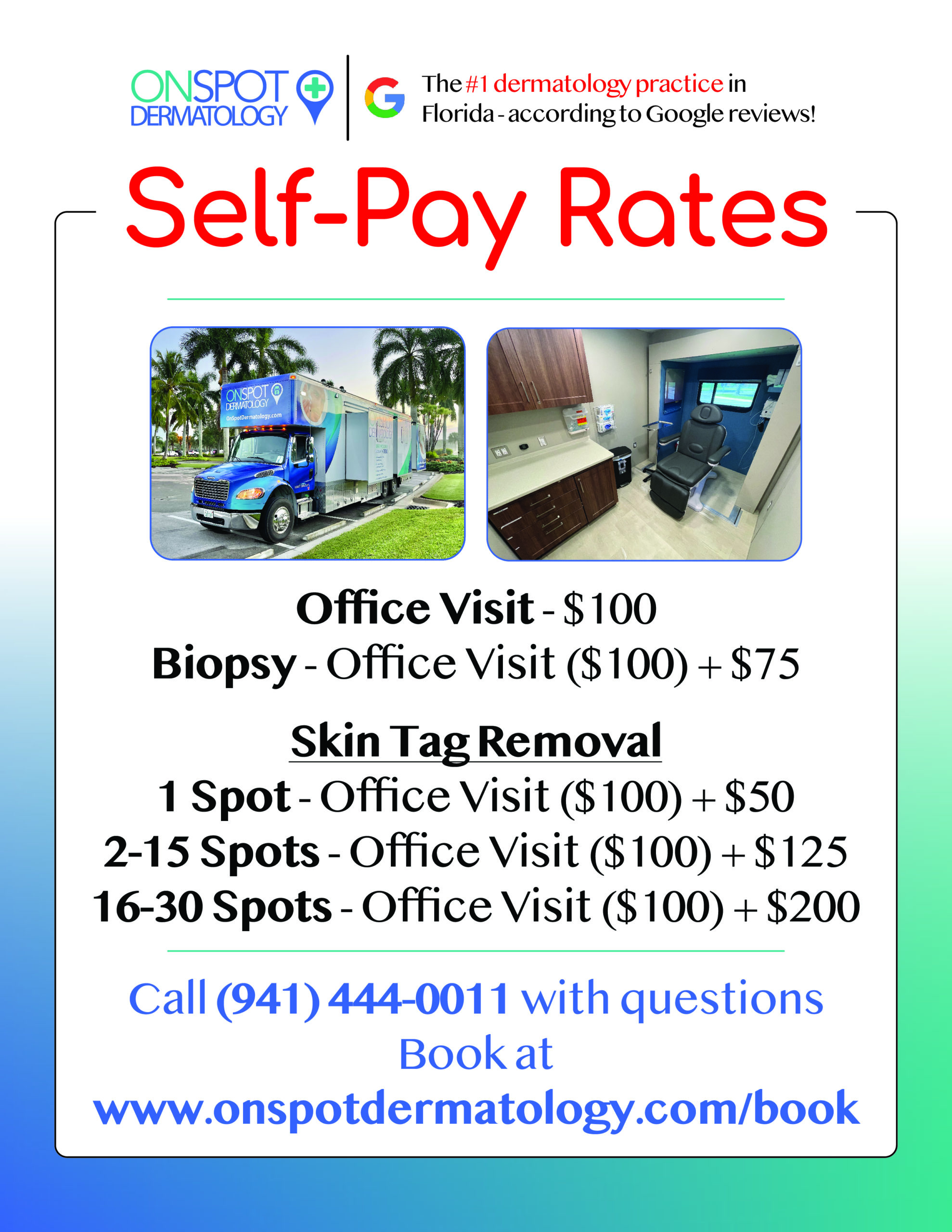 self pay rates