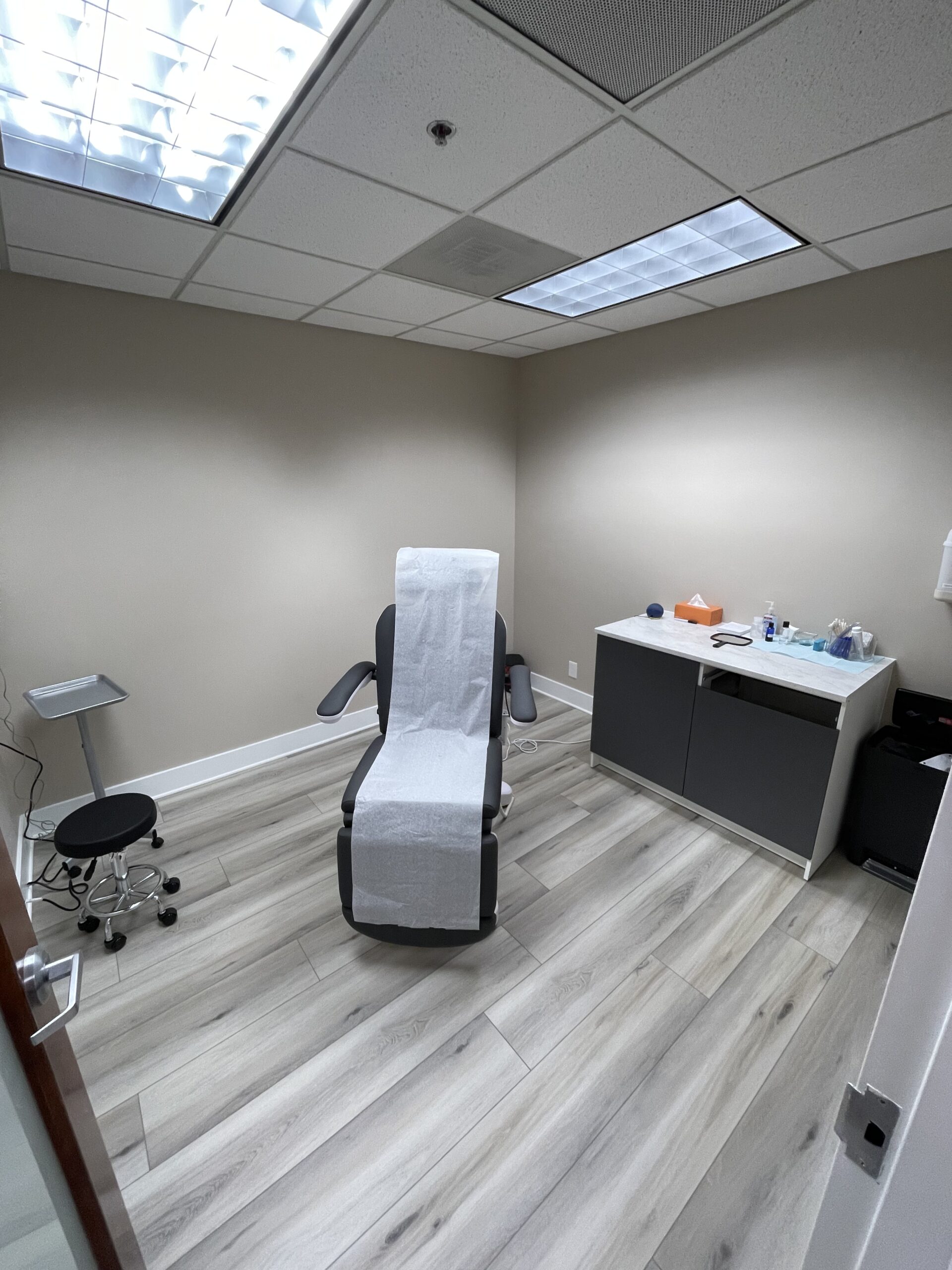 Exam room at OnSpot Dermatology West Palm Beach