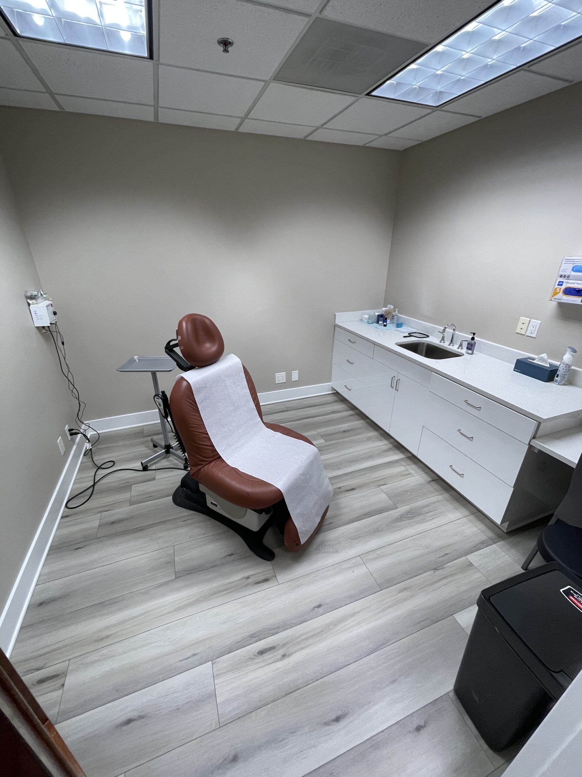 Exam room at OnSpot Dermatology West Palm Beach
